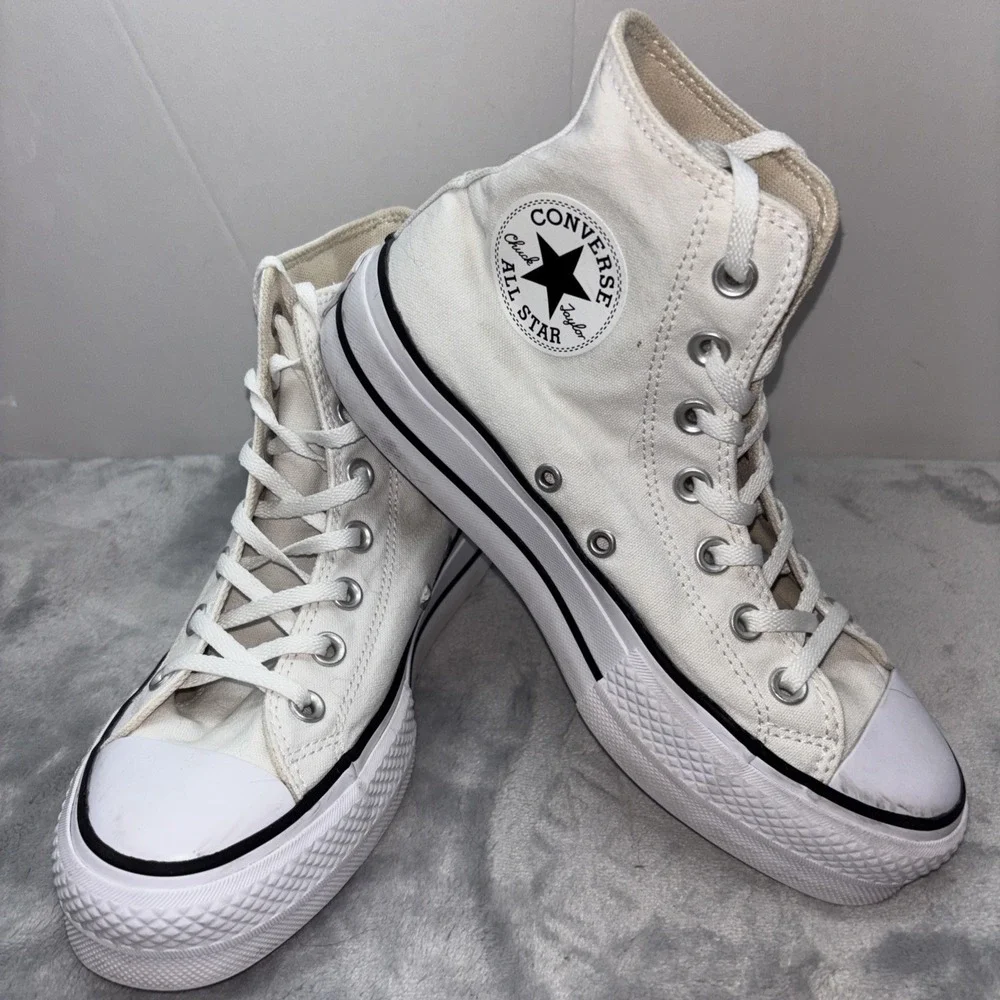 Converse Chuck Taylor All Star Platform High White Womens - Size 6.5